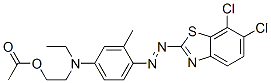 Ethanol, 2-4-(6,7-dichloro-2-benzothiazolyl)azo-3-methylphenylethylamino-, acetate (ester) CAS#: 118218-36-3