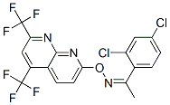 Ethanone, 1-(2,4-dichlorophenyl)-, O-[5,7-bis(trifluoromethyl)-1,8-naphthyridin-2-yl]oxime (9CI) CAS#: 338978-38-4