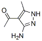 Ethanone, 1-(3-amino-5-methyl-1H-pyrazol-4-yl)- (9CI) CAS#: 139111-42-5