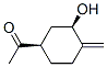 Ethanone, 1-(3-hydroxy-4-methylenecyclohexyl)-, cis- (9CI) CAS#: 116872-43-6