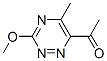 Ethanone, 1-(3-methoxy-5-methyl-1,2,4-triazin-6-yl)- (9CI) CAS#: 130230-57-8