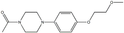 Ethanone, 1-[4-[4-(2-Methoxyethoxy)phenyl]-1-piperazinyl]- CAS#: 387358-27-2