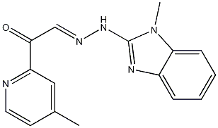 Ethanone, 1-(4-methyl-2-pyridinyl)-, 2-(1-methyl-1H-benzimidazol-2-yl)hydrazone CAS#: 379226-92-3