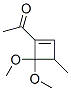Ethanone, 1-(4,4-dimethoxy-3-methyl-1-cyclobuten-1-yl)- (9CI) CAS#: 155504-23-7