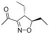 Ethanone, 1-(4,5-diethyl-4,5-dihydro-3-isoxazolyl)-, trans- (9CI) CAS#: 140210-49-7