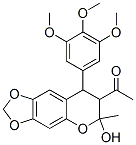 Ethanone, 1-(7,8-dihydro-6-hydroxy-6-methyl-8-(3,4,5-trimethoxyphenyl) -6H-1,3-dioxolo(4,5-g)(1)benzopyran-7-yl)- CAS#: 117211-85-5