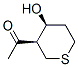 Ethanone, 1-(tetrahydro-4-hydroxy-2H-thiopyran-3-yl)-, (3R-cis)- (9CI) CAS#: 144535-10-4