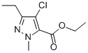 Ethyl 1-methyl-3-ethyl-4-chloro-5-pyrazolecarboxylate CAS#: 124800-34-6