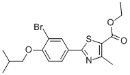 Ethyl 2-(3-bromo-4-isobutoxyphenyl)- 4-methyl-5-thiazolecarboxylate CAS#: 144060-96-8