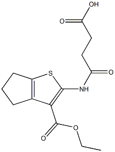 Ethyl 2-(3-carboxy-propionyl-amino)-5,6-dihydro-cyclopenta[b]thiophene-3-carboxylate CAS#: 314282-21-8