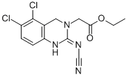 Ethyl (2-cyanoimino-5,6-dichloro-1,2,3,4-tetrahydroquinazolin-3-yl)acetate CAS#: 146374-56-3