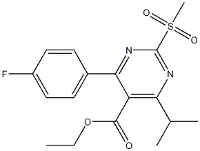 Ethyl 4-(4-Fluorophenyl)-6-isopropyl-2-(methylsulfonyl)pyrimidine-5-carboxylate CAS#: 147118-28-3