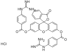 FLUORESCEIN DI-P-GUANIDINOBENZOATE HYDROCHLORIDE CAS#: 135367-80-5