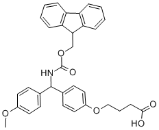 FMOC-4-METHOXY-4'-(GAMMA-CARBOXYPROPYLOXY)-BENZHYDRYLAMINE CAS#: 124504-64-9