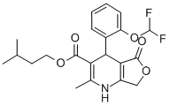 Furo(3,4-b)pyridine-3-carboxylic acid, 1,4,5,7-tetrahydro-4-(2-(difluo romethoxy)phenyl)-2-methyl-5-oxo-, 3-methylbutyl ester CAS#: 124733-03-5