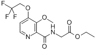 GLYCINE, N-[[3-METHOXY-4-(2,2,2-TRIFLUOROETHOXY)-2-PYRIDINYL]CARBONYL]-, ETHYL ESTER CAS#: 170621-40-6