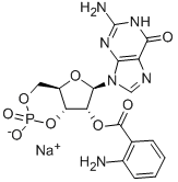GUANOSINE 3',5'-CYCLIC MONOPHOSPHATE, 2'-O-ANTHRANILOYL-, SODIUM SALT CAS#: 142702-30-5