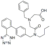 Glycine, N-(2-(butyl((2'-(1H-tetrazol-5-yl)(1,1'-biphenyl)-4-yl)methyl)amino)-2-oxoethyl)-N-(phenylmethyl)- CAS#: 166592-21-8
