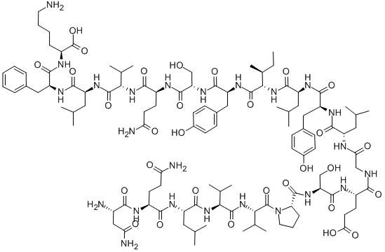 H-ASN-GLN-LEU-VAL-VAL-PRO-SER-GLU-GLY-LEU-TYR-LEU-ILE-TYR-SER-GLN-VAL-LEU-PHE-LYS-OH CAS#: 144796-72-5