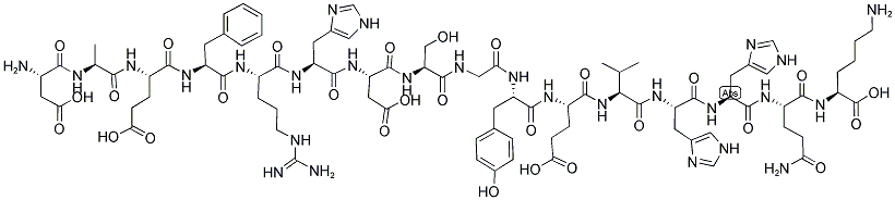 H-ASP-ALA-GLU-PHE-ARG-HIS-ASP-SER-GLY-TYR-GLU-VAL-HIS-HIS-GLN-LYS-OH CAS#: 131580-10-4