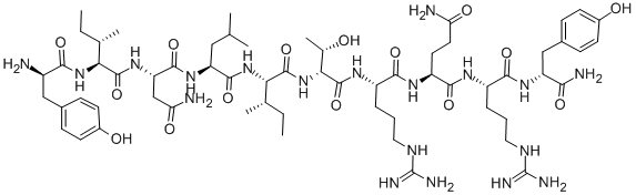 H-D-TYR-ILE-ASN-LEU-ILE-D-THR-ARG-GLN-ARG-D-TYR-NH2 CAS#: 163887-48-7