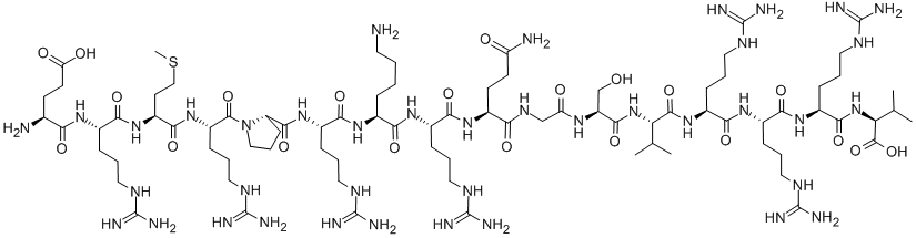 H-GLU-ARG-MET-ARG-PRO-ARG-LYS-ARG-GLN-GLY-SER-VAL-ARG-ARG-ARG-VAL-OH CAS#: 120253-69-2