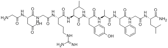H-GLY-ASP-GLY-ARG-LEU-TYR-ALA-PHE-GLY-LEU-NH2 CAS#: 123338-11-4