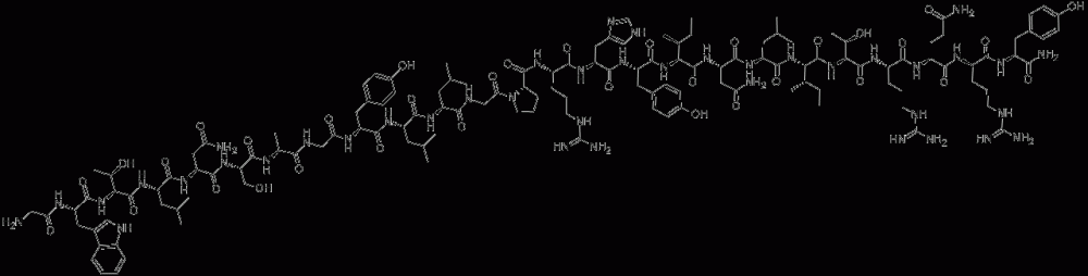 H-GLY-TRP-THR-LEU-ASN-SER-ALA-GLY-TYR-LEU-LEU-GLY-PRO-ARG-HIS-TYR-ILE-ASN-LEU-ILE-THR-ARG-GLN-ARG-TYR-NH2 CAS#: 147138-51-0