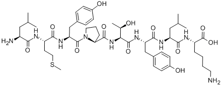 H-LEU-MET-TYR-PRO-THR-TYR-LEU-LYS-OH CAS#: 120550-85-8