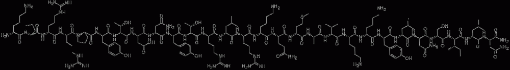 H-LYS-PRO-ARG-ARG-PRO-TYR-THR-ASP-ASN-TYR-THR-ARG-LEU-ARG-LYS-GLN-MET-ALA-VAL-LYS-LYS-TYR-LEU-ASN-SER-ILE-LEU-ASN-NH2 CAS#: 125093-93-8