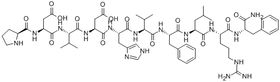 H-PRO-ASP-VAL-ASP-HIS-VAL-PHE-LEU-ARG-PHE-NH2 CAS#: 121801-61-4