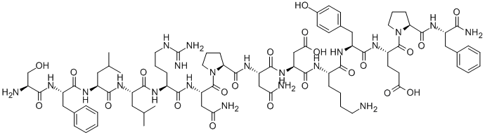H-SER-PHE-LEU-LEU-ARG-ASN-PRO-ASN-ASP-LYS-TYR-GLU-PRO-PHE-NH2 CAS#: 141923-36-6