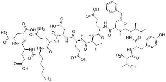H-THR-TYR-ILE-CYS(BZL)-GLU-VAL-GLU-ASP-GLN-LYS-GLU-GLU-OH CAS#: 123380-68-7