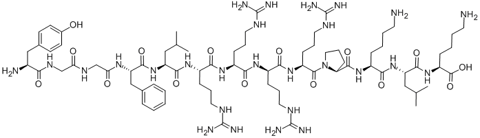 H-TYR-GLY-GLY-PHE-LEU-ARG-ARG-D-ARG-ARG-PRO-LYS-LEU-LYS-OH CAS#: 125357-12-2