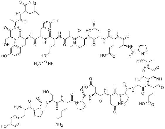 H-TYR-PRO-SER-LYS-PRO-ASP-ASN-PRO-GLY-GLU-ASP-ALA-PRO-ALA-GLU-ASP-MET-ALA-ARG-TYR-TYR-SER-ALA-LEU-NH2 CAS#: 131448-51-6