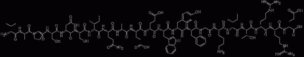 H-VAL-ALA-PRO-SER-ASP-SER-ILE-GLN-ALA-GLU-GLU-TRP-TYR-PHE-GLY-LYS-ILE-THR-ARG-ARG-GLU-OH CAS#: 131023-24-0