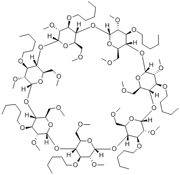 HEPTAKIS(2,6-DI-O-METHYL-3-O-''PENTYL)-BETA-CYCLODEXTRIN* CAS#: 144379-20-4