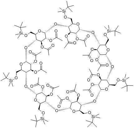 Heptakis-(2,3-di-O-acetyl-6-O-tert.-Butyldimethylsilyl)-beta-Cyclodextrin CAS#: 123172-94-1