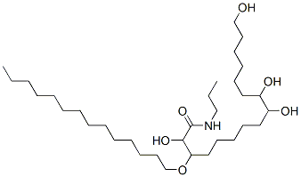 Hexadecanamide, 9,10,16-trihydroxy-N-2-hydroxy-3-(tetradecyloxy)propyl- CAS#: 131276-37-4