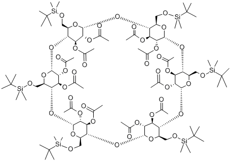 Hexakis-(2,3-di-O-acetyl-6-O-tert.-Butyldimethylsilyl)-alpha-Cyclodextrin CAS#: 118663-74-4