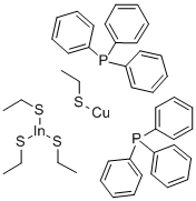 INDIUM COPPER DIETHYLTHIOLATETRIPHENYLPHOSPHINE COMPLEX CAS#: 146688-53-1