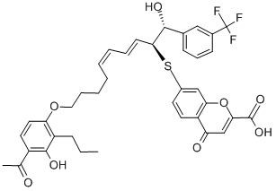 IRALUKAST CAS#: 151581-24-7