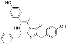 Imidazo[1,2-a]pyrazin-3(7H)-one,  6-(4-hydroxyphenyl)-2-[(4-hydroxyphenyl)methyl]-5-methyl-8-(phenylmethyl)- CAS#: 123437-36-5
