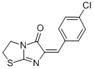 Imidazo(2,1-b)thiazol-5(6H)-one, 2,3-dihydro-6-((4-chlorophenyl)methyl ene)- CAS#: 129228-63-3