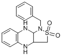 Isothiazolo(3,4-b)quinoxaline, 1,3,3a,4,9,9a-hexahydro-1-(phenylmethyl )-, 2,2-dioxide CAS#: 129303-30-6