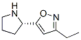 Isoxazole, 3-ethyl-5-(2-pyrrolidinyl)-, (S)- (9CI) CAS#: 147402-55-9