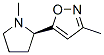 Isoxazole, 3-methyl-5-[(2R)-1-methyl-2-pyrrolidinyl]- (9CI) CAS#: 147402-73-1