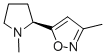 Isoxazole, 3-methyl-5-[(2S)-1-methyl-2-pyrrolidinyl]- (9CI) CAS#: 147402-53-7