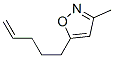 Isoxazole, 3-methyl-5-(4-pentenyl)- (9CI) CAS#: 130628-71-6