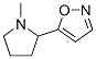 Isoxazole, 5-(1-methyl-2-pyrrolidinyl)- (9CI) CAS#: 164351-65-9
